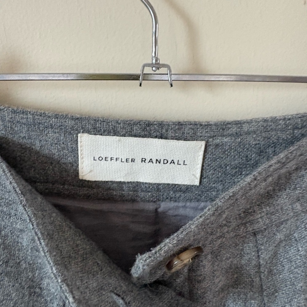 Loeffler Randall high waisted wool A-Line Skirt with pockets size 4, like new - Picture 6 of 12